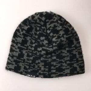 Bula Kids Made in Canada Black Gray Digital Pattern Winter Hat